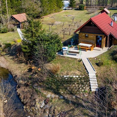 Wooden Cabin Zurej With Hot Tub Bukovje v Babni Gori Ngoại thất bức ảnh
